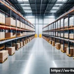 물류기술사 실무에서 활용 가능한 기술 - A modern warehouse interior with advanced automation technology, featuring robotic arms handling pac...